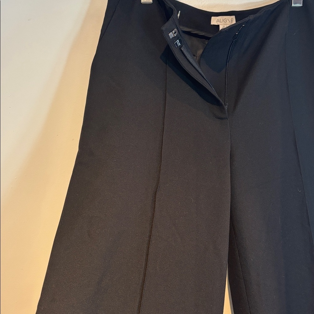 Aligne Kai Low-Rise Wide-Leg Trousers black US8 NWT - Picture 11 of 16